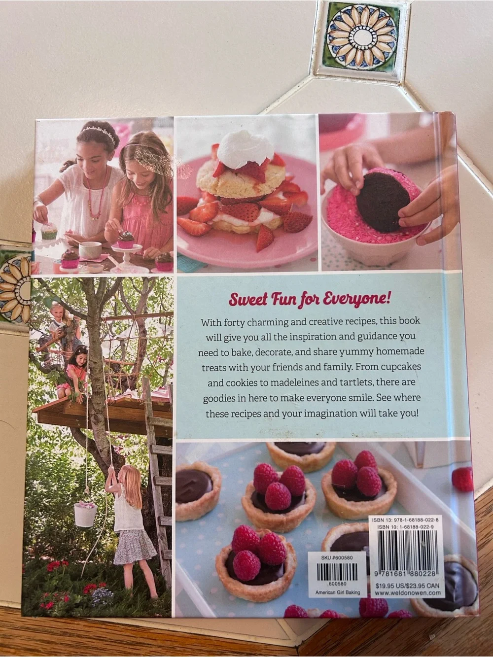American Girl Baking Cookbook - Pink Cover with Brown & White Accents